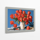 Gladiolas sobre mesa - DIEGO D L | Cuadro decorativo de Canvas Lab