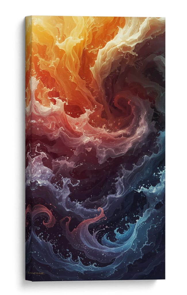 Choque de Tintes - Caperh | Cuadro decorativo de Canvas Lab