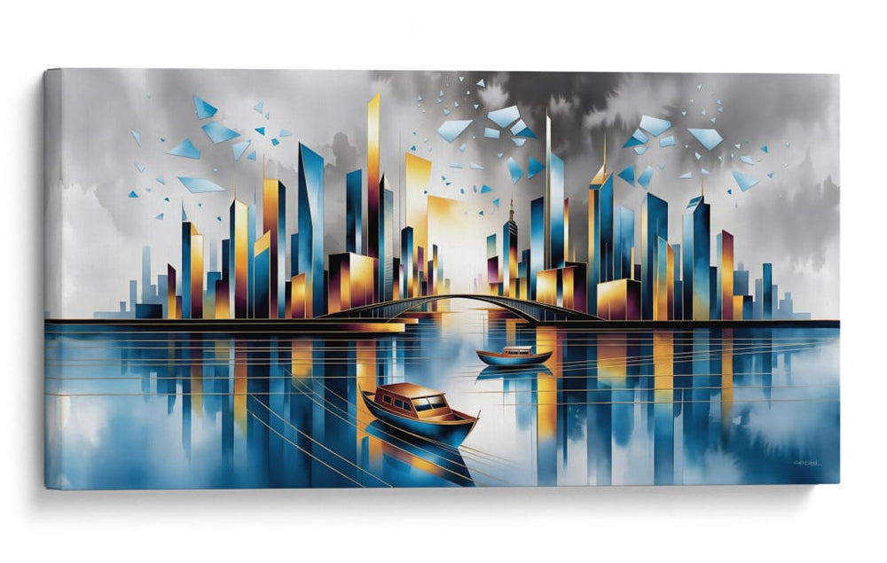 Cristales Flotantes - Caperh | Cuadro decorativo de Canvas Lab