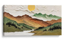 Cumbres de Relieve - Caperh | Cuadro decorativo de Canvas Lab