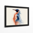 Pingüino azul y rojo - DIEGO D L | Cuadro decorativo de Canvas Lab