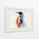 Pingüino azul y rojo - DIEGO D L | Cuadro decorativo de Canvas Lab
