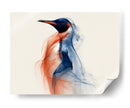 Pingüino azul y rojo - DIEGO D L | Cuadro decorativo de Canvas Lab