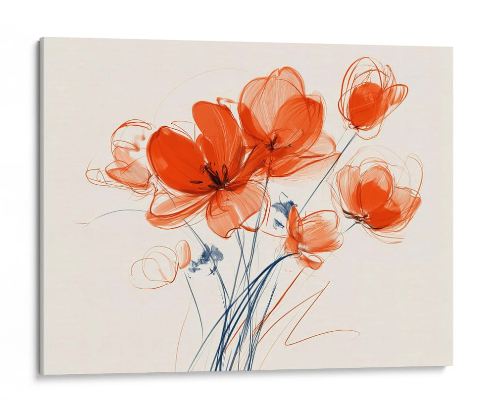 Flores naranjas en florero - DIEGO D L | Cuadro decorativo de Canvas Lab