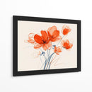 Flores naranjas en florero - DIEGO D L | Cuadro decorativo de Canvas Lab