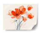 Flores naranjas en florero - DIEGO D L | Cuadro decorativo de Canvas Lab