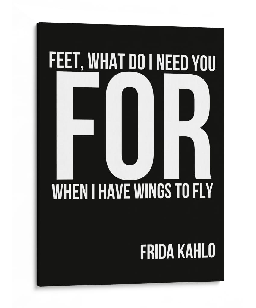 Frida Kahlo Quote - Vicky Hanggara | Cuadro decorativo de Canvas Lab