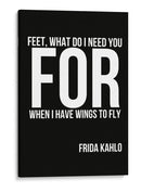 Citação inspiradora de Frida Kahlo - Vicky Hanggara | Cuadro decorativo de Canvas Lab