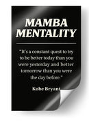 Frases sobre a Mentalidade Mamba - Vicky Hanggara | Cuadro decorativo de Canvas Lab