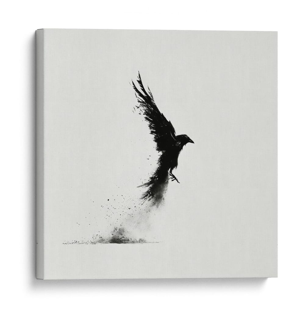 Ave en tinta negra - DIEGO D L | Cuadro decorativo de Canvas Lab
