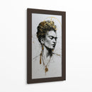 Frida en tinta dorada - DIEGO D L | Cuadro decorativo de Canvas Lab