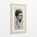 Frida en tinta dorada - DIEGO D L | Cuadro decorativo de Canvas Lab