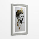 Frida en tinta dorada - DIEGO D L | Cuadro decorativo de Canvas Lab