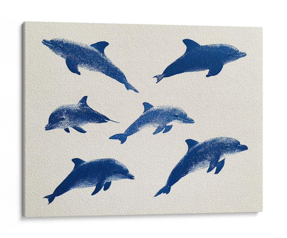 Delfines azules - DIEGO D L | Cuadro decorativo de Canvas Lab