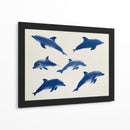 Delfines azules - DIEGO D L | Cuadro decorativo de Canvas Lab