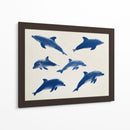 Delfines azules - DIEGO D L | Cuadro decorativo de Canvas Lab