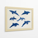 Delfines azules - DIEGO D L | Cuadro decorativo de Canvas Lab