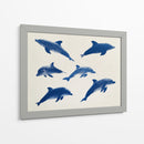 Delfines azules - DIEGO D L | Cuadro decorativo de Canvas Lab