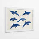 Delfines azules - DIEGO D L | Cuadro decorativo de Canvas Lab