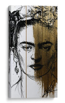 Frida dorada - DIEGO D L | Cuadro decorativo de Canvas Lab