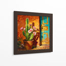 Cactus y Puerta Durante la Hora Dorada - Toddmann | Cuadro decorativo de Canvas Lab