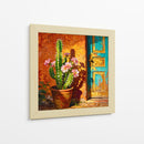 Cactus y Puerta Durante la Hora Dorada - Toddmann | Cuadro decorativo de Canvas Lab