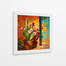 Cactus y Puerta Durante la Hora Dorada - Toddmann | Cuadro decorativo de Canvas Lab