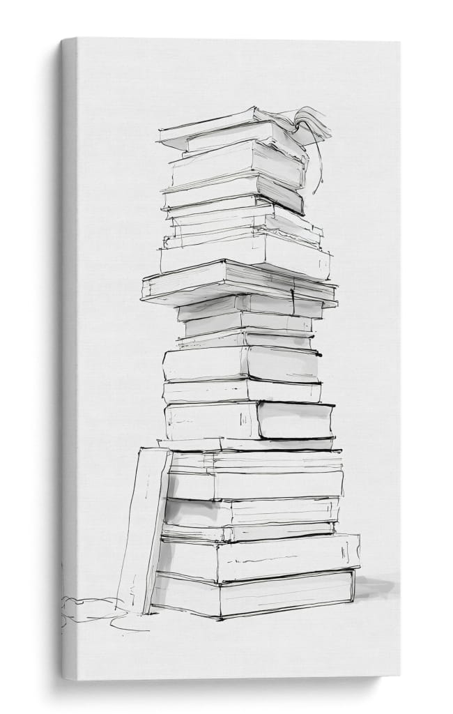 Montañas de libros - DIEGO D L | Cuadro decorativo de Canvas Lab