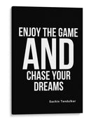 Perseguindo Sonhos Frase Inspiradora de Sachin Tendulkar - Vicky Hanggara | Cuadro decorativo de Canvas Lab