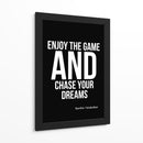 Perseguindo Sonhos Frase Inspiradora de Sachin Tendulkar - Vicky Hanggara | Cuadro decorativo de Canvas Lab