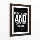 Perseguindo Sonhos Frase Inspiradora de Sachin Tendulkar - Vicky Hanggara | Cuadro decorativo de Canvas Lab