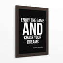 Perseguindo Sonhos Frase Inspiradora de Sachin Tendulkar - Vicky Hanggara | Cuadro decorativo de Canvas Lab