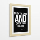 Perseguindo Sonhos Frase Inspiradora de Sachin Tendulkar - Vicky Hanggara | Cuadro decorativo de Canvas Lab