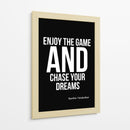 Perseguindo Sonhos Frase Inspiradora de Sachin Tendulkar - Vicky Hanggara | Cuadro decorativo de Canvas Lab