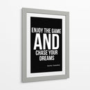 Perseguindo Sonhos Frase Inspiradora de Sachin Tendulkar - Vicky Hanggara | Cuadro decorativo de Canvas Lab