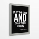 Perseguindo Sonhos Frase Inspiradora de Sachin Tendulkar - Vicky Hanggara | Cuadro decorativo de Canvas Lab