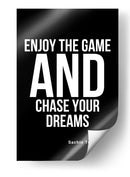 Perseguindo Sonhos Frase Inspiradora de Sachin Tendulkar - Vicky Hanggara | Cuadro decorativo de Canvas Lab