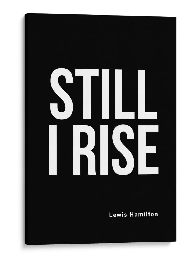 Ainda assim, levanto-me – Citação inspiradora de Lewis Hamilton - Vicky Hanggara | Cuadro decorativo de Canvas Lab