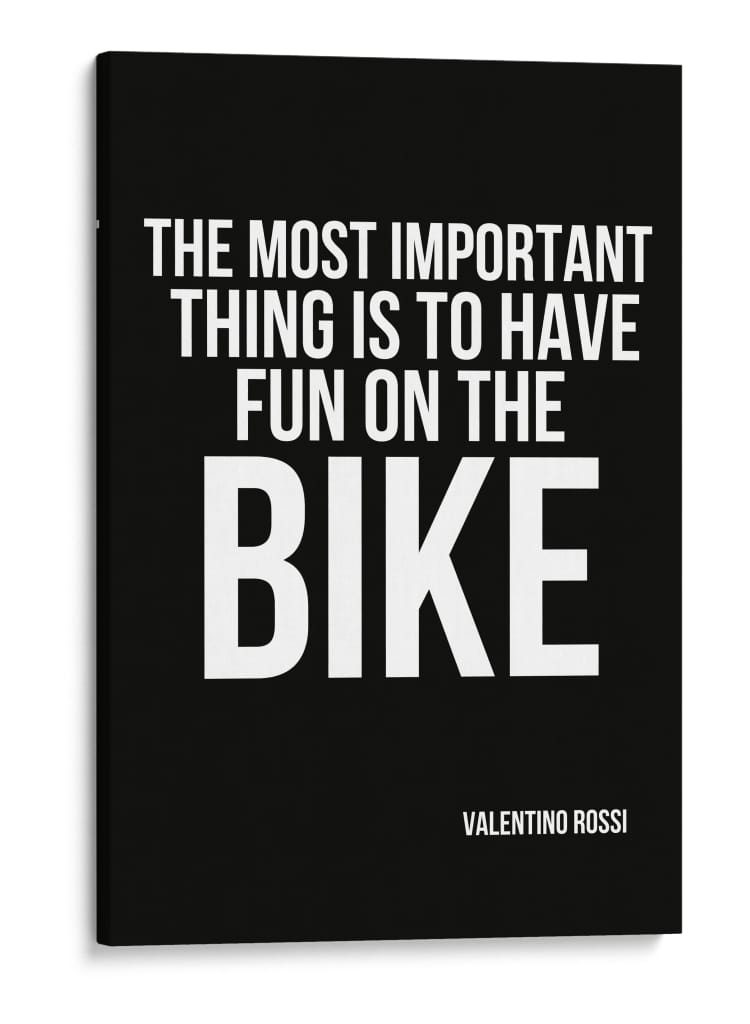 Lo más importante es divertirse en la bicicleta - Vicky Hanggara | Cuadro decorativo de Canvas Lab