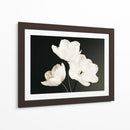 Flores blancas fondo negro - DIEGO D L | Cuadro decorativo de Canvas Lab