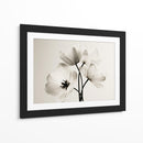 Flores blancas fondo blanco - DIEGO D L | Cuadro decorativo de Canvas Lab