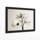 Flores blancas fondo blanco - DIEGO D L | Cuadro decorativo de Canvas Lab