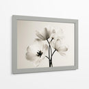 Flores blancas fondo blanco - DIEGO D L | Cuadro decorativo de Canvas Lab
