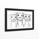 3 Bocetos de perros - DIEGO D L | Cuadro decorativo de Canvas Lab