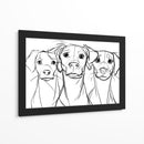 3 Bocetos de perros - DIEGO D L | Cuadro decorativo de Canvas Lab