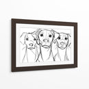 3 Bocetos de perros - DIEGO D L | Cuadro decorativo de Canvas Lab