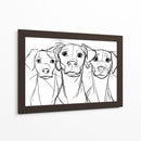 3 Bocetos de perros - DIEGO D L | Cuadro decorativo de Canvas Lab