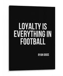 A lealdade é tudo no futebol. - Vicky Hanggara | Cuadro decorativo de Canvas Lab