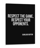 Respeite o jogo, respeite os seus adversários. - Vicky Hanggara | Cuadro decorativo de Canvas Lab