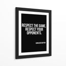 Respeite o jogo, respeite os seus adversários. - Vicky Hanggara | Cuadro decorativo de Canvas Lab